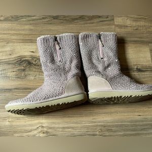 Pink sequin knit ugg boots